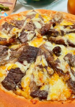 ステーキピザ-レシピのメイン写真
