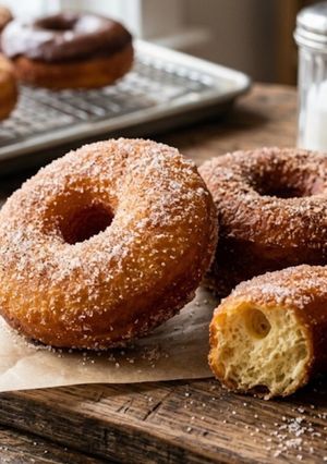 ホットケーキミックスと卵だけ!ドーナツ🍩-レシピのメイン写真