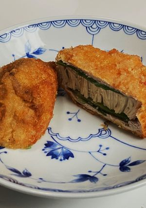 【使いきり】えのきと長ねぎ肉巻きフライ-レシピのメイン写真
