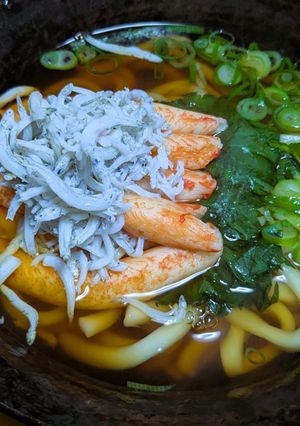 ほぼカニ釜揚げしらすのせうどん-レシピのメイン写真