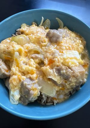 ヘルシー低糖質レンジでオートミール親子丼-レシピのメイン写真