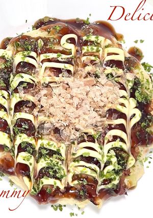 簡単❤︎米粉の大豆入りお好み焼き-レシピのメイン写真