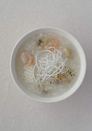 おかゆメーカーで簡単調理！海鮮粥-レシピのメイン写真