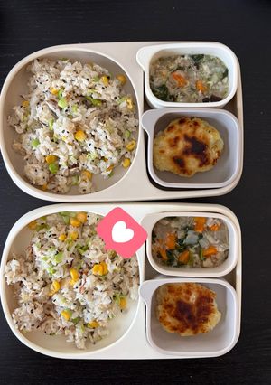【3才】解凍祭りの簡単焼きサバ混ぜご飯-レシピのメイン写真