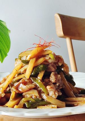 世界一簡単de旨☆青椒肉絲☆カロパごはん-レシピのメイン写真