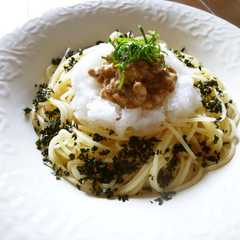 รูปของ 納豆パスタ(o^∀^o)