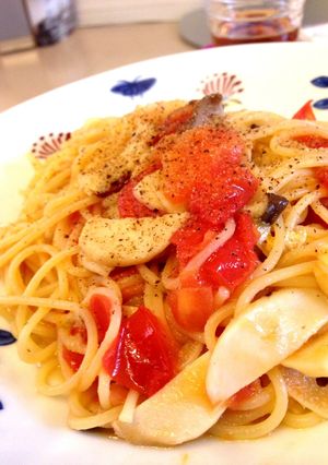 フレッシュトマトとエリンギのパスタ-レシピのメイン写真