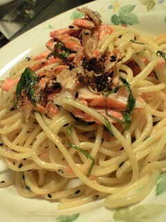 鮭と大葉の簡単和風パスタ-レシピのメイン写真