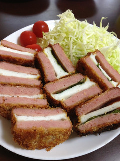 簡単コツいらず♪スパムとハンペンのカツ-レシピのメイン写真