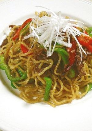 ピーマンと牛肉の中華やきそば-レシピのメイン写真