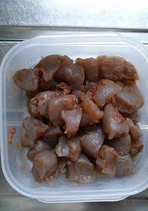 お弁当に！！こんにゃく梅煮-レシピのメイン写真