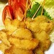 シイラと玉ねぎの串揚げ