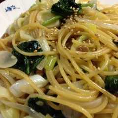 納豆パスタ-レシピのメイン写真
