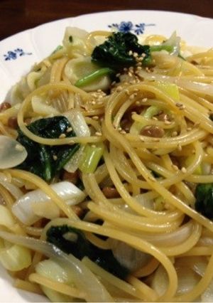納豆パスタ-レシピのメイン写真