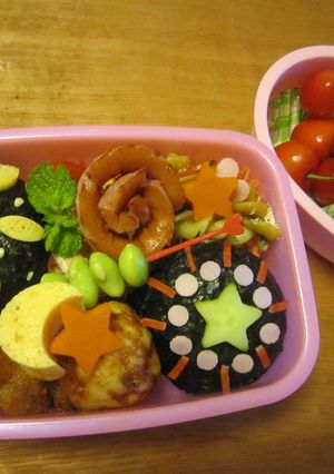 夏の花火弁当　-レシピのメイン写真