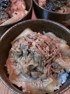 フライパンで簡単♪牛丼-レシピのメイン写真