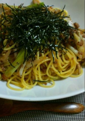 簡単☆自家製めんつゆでお手軽パスタ-レシピのメイン写真