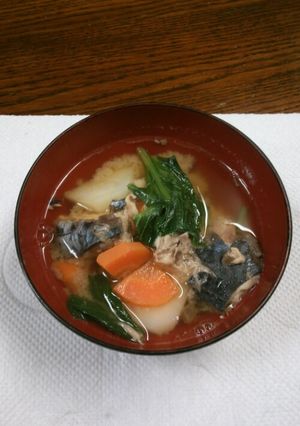 鯖水煮入り味噌汁-レシピのメイン写真