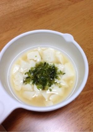 豆腐のあおさがけ-レシピのメイン写真