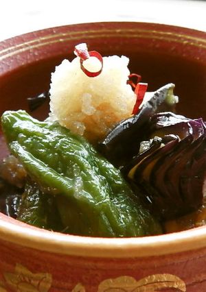 素揚げ茄子の追い鰹オロシ冷浸し♬-レシピのメイン写真