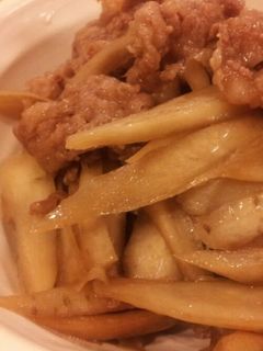 ごぼうと牛肉の炒め煮-レシピのメイン写真