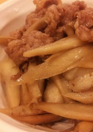 ごぼうと牛肉の炒め煮-レシピのメイン写真