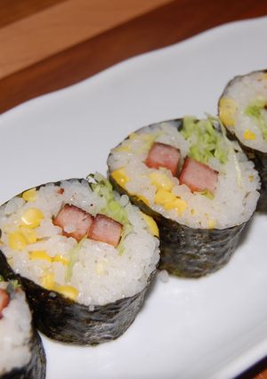 とうもろこしとSPAMの海苔巻-レシピのメイン写真