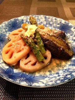 生姜たっぷり☆茄子と蓮根の煮びたし-レシピのメイン写真
