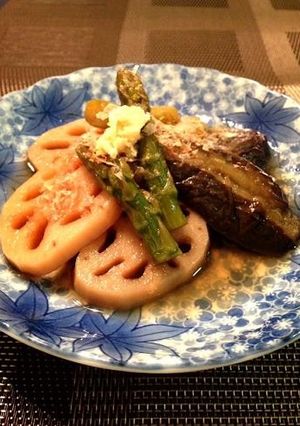 生姜たっぷり☆茄子と蓮根の煮びたし-レシピのメイン写真