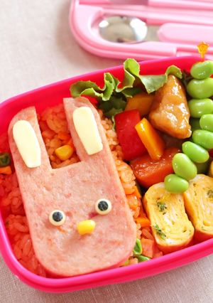 スパム®うさぎのケチャップライス弁当-レシピのメイン写真