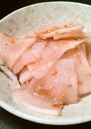 【揉んで】大根と梅の酢漬け【放置】-レシピのメイン写真