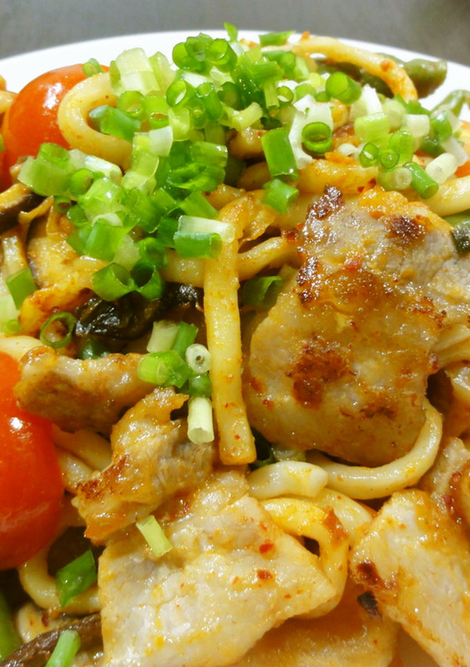 キムマヨ焼きうどん♪-レシピのメイン写真