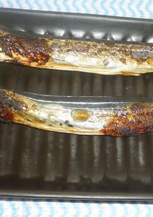パパの焼き丸干しサンマ③-レシピのメイン写真