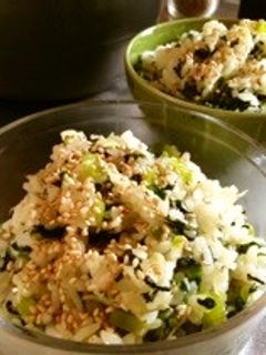小松菜としらすの混ぜ御飯-レシピのメイン写真
