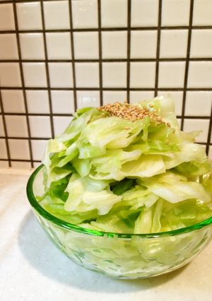 キャベツ大量消費☆火不使用5分でおつまみ-レシピのメイン写真