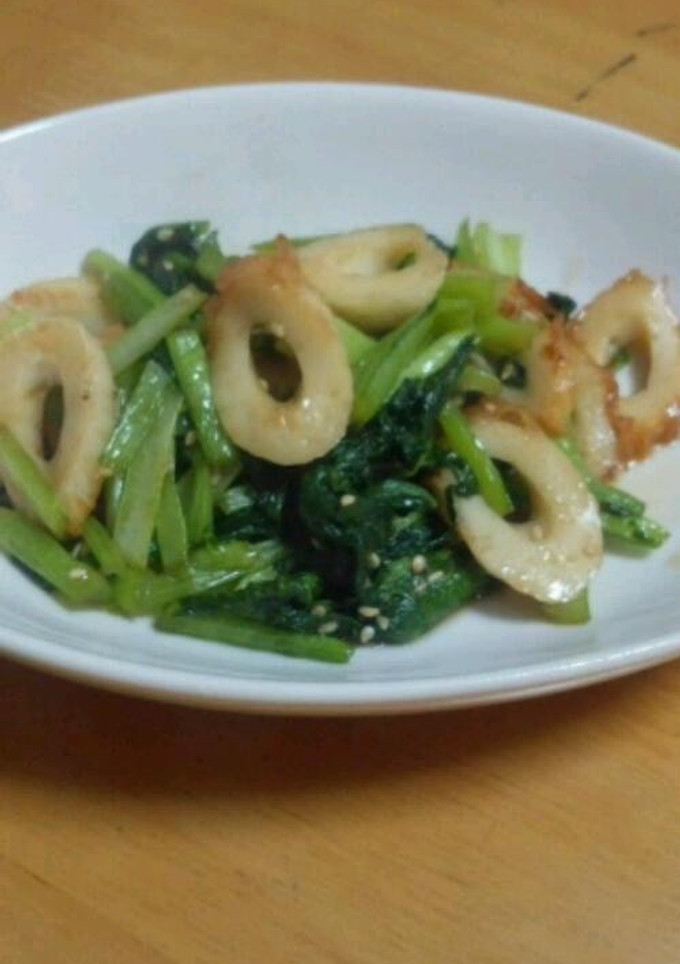 ちくわと小松菜の炒め煮-レシピのメイン写真