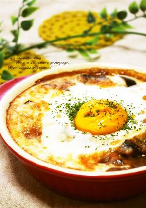 カレーアレンジ☆なすだけのカレーグラタン-レシピのメイン写真