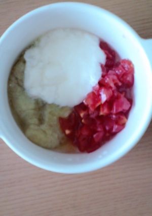 離乳食 トマトバナナヨーグルト-レシピのメイン写真