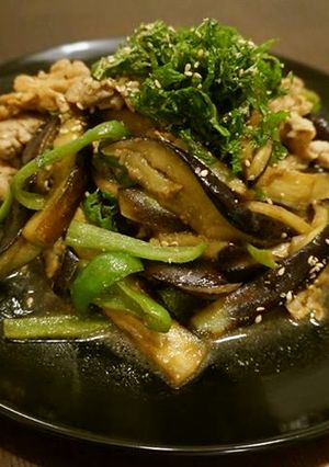 大葉たっぷりナス味噌炒め-レシピのメイン写真