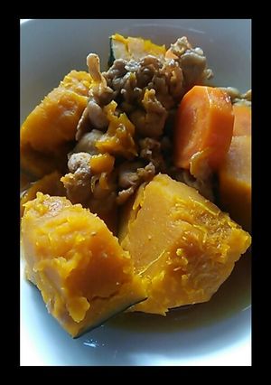 ★豚肉とかぼちゃの煮物★-レシピのメイン写真