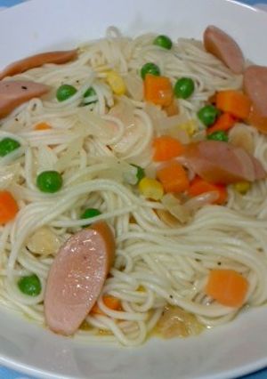 簡単５分！ひやむぎパスタ-レシピのメイン写真