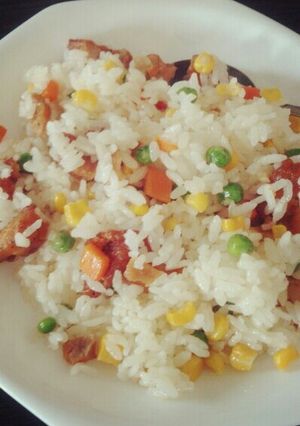冷凍からあげで♪ずぼらチャーハン-レシピのメイン写真