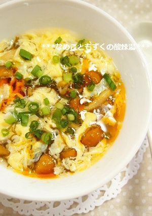 ５分で絶品♫ナメコともずくの酸辣湯-レシピのメイン写真