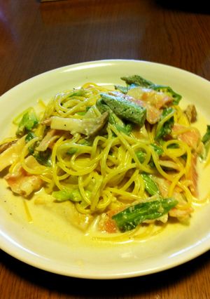 しっかりコクあり♪クリームパスタ-レシピのメイン写真
