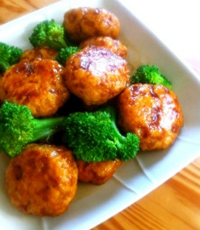 つくね ふわふわ鶏つくねの甘酢てり焼き by ＊さらさ＊ 【クックパッド】 簡単