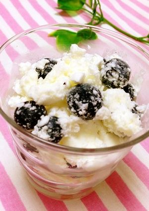 ブルーベリーのフローズンヨーグルト-レシピのメイン写真