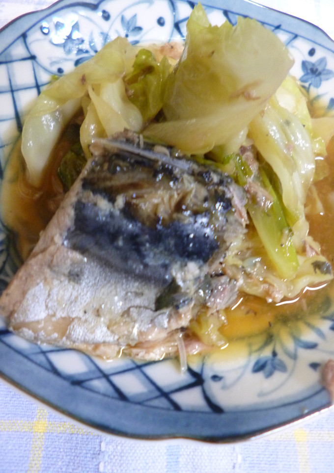 さばの水煮缶とキャベツの煮物-レシピのメイン写真