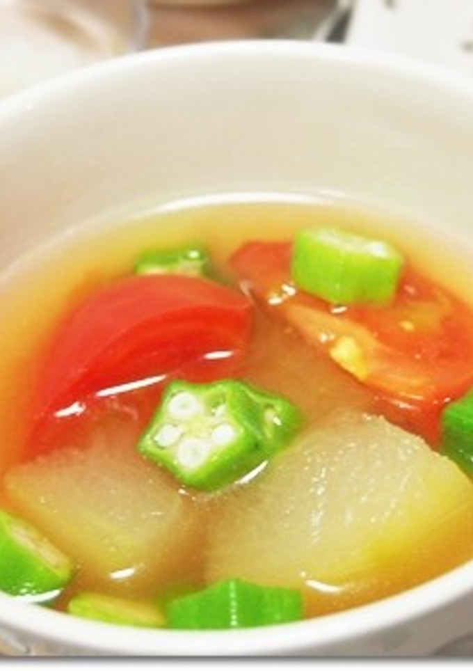 冬瓜とおくらとトマトのスープ-レシピのメイン写真