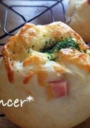 ハムとチーズの米粉パン-レシピのメイン写真