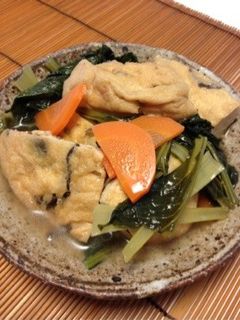 小松菜とがんもどきの煮物-レシピのメイン写真